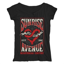 Scribble Heart Sunrise Avenue Girl-Shirt