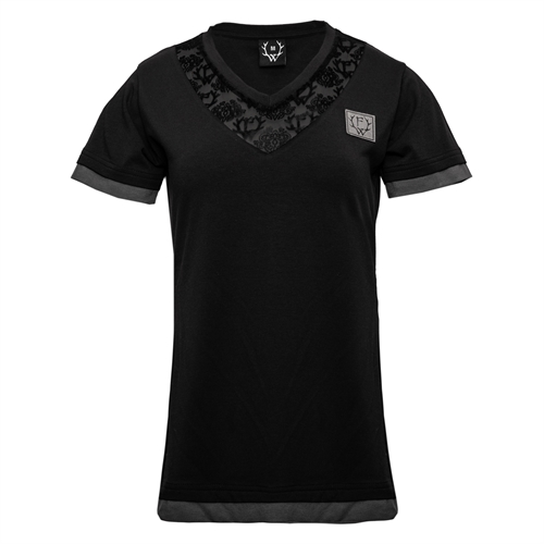 Frei.Wild - B&W LaserCut Neckline, Girl-Shirt