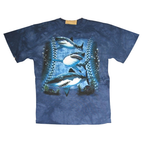 Mountain Aqua - White Sharks, T-Shirt