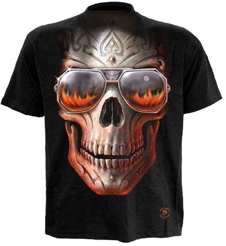 Spiral - Hellfire Skull, T-Shirt