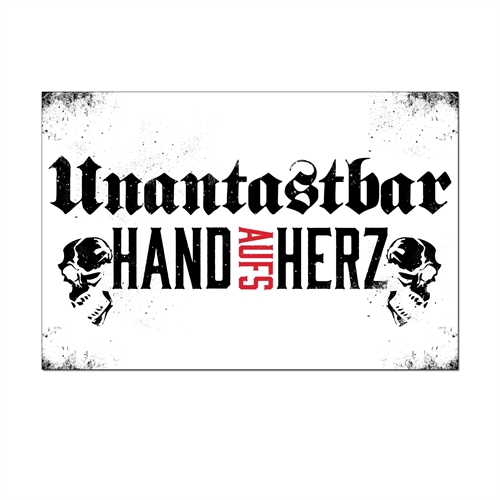 Unantastbar - Hand aufs Herz, Fahne