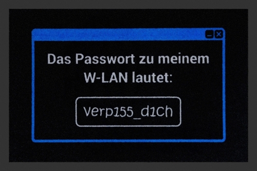 WLAN Passwort Verpiss dich, Fumatte