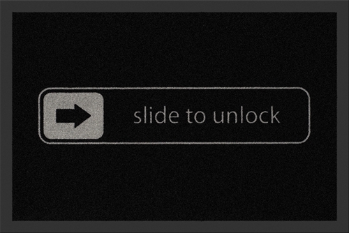 Slide to unlock, Fußmatte