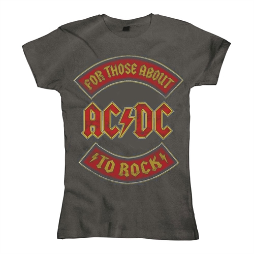 AC/DC - About To Rock Banner, Girl-Shirt