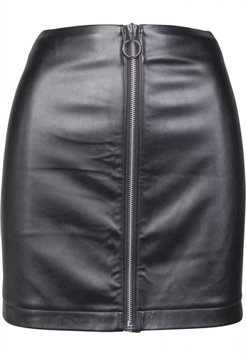 Urban Classics - Ladies Faux Leather Skirt, Rock 