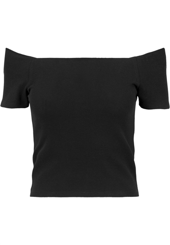 Urban Classics - Off Shoulder Rib Tee, Girl-Shirt