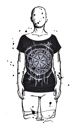 Amoklines - Kompass, Girl-Shirt