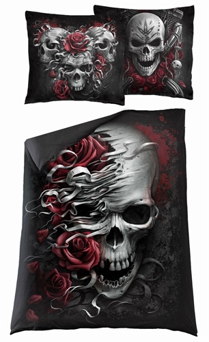Spiral - Skulls N Roses, Bettwsche