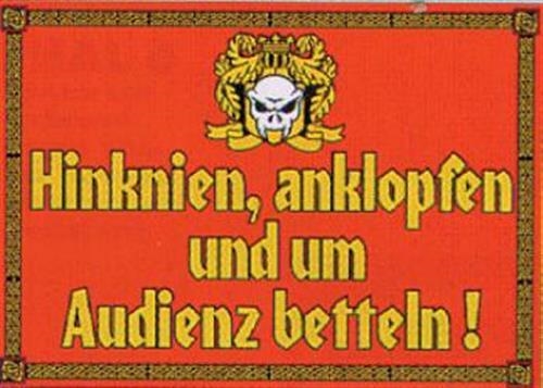 Audienz, PVC Schild