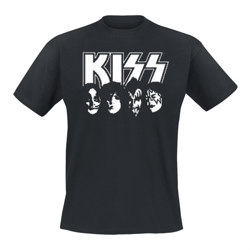 Kiss - White Faces T-Shirt