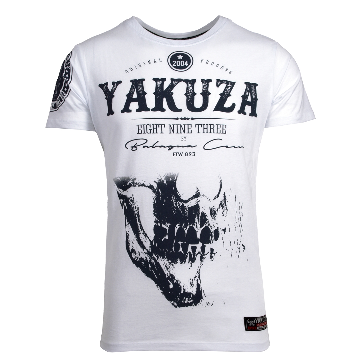 YAKUZA Premium T-Shirt 2816 Blau M L XL XXL 3XL 4XL Herren Totenkopf Skull Shirt