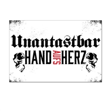 Unantastbar - Hand aufs Herz, Fahne