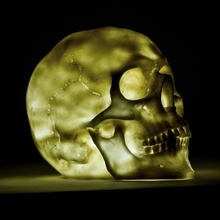 Deko Skull mit LED-Licht