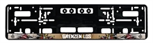 Grenzenlos  - Logo vollflchig, Kennzeichenhalter