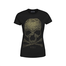 BadAss Bastards - Gold Skull, Girlie Shirt