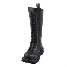 Steel - Full Black, 20-Loch Boots