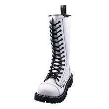 Steel - Full White, 15-Loch Boots