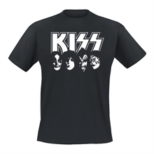 Kiss - White Faces T-Shirt